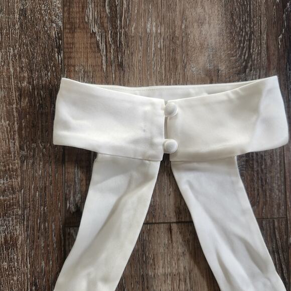 Retrofete Ross Top in Ivory Cropped Size Small Sleeveless Halter - Picture 7 of 8